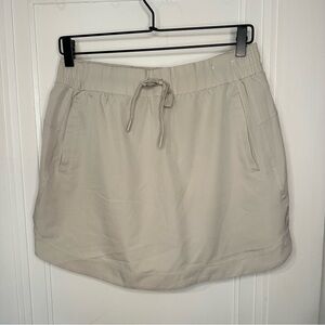 RBX Women's Light Beige Active Skort with Drawstring Waist